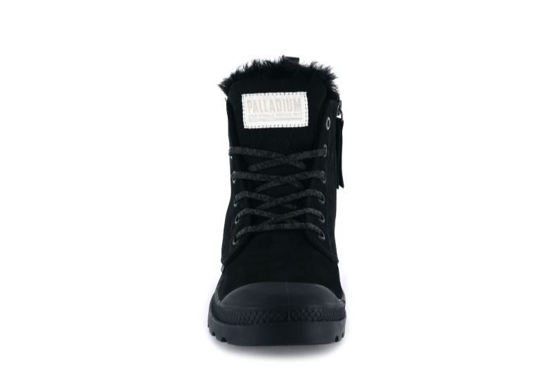 Palladium Pampa Hi Zip Wl Zimske Čizme Ženske Crne Crne | LVek7JKY