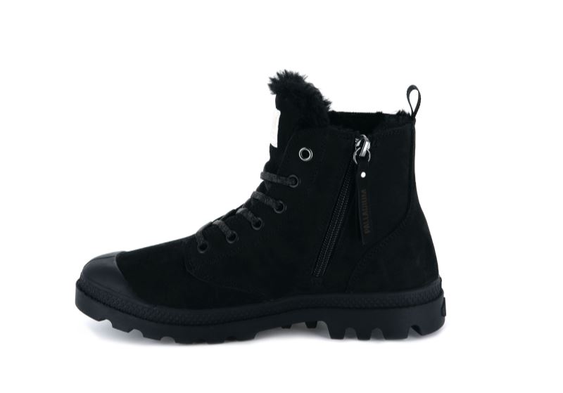 Palladium Pampa Hi Zip Wl Zimske Čizme Ženske Crne Crne | LVek7JKY