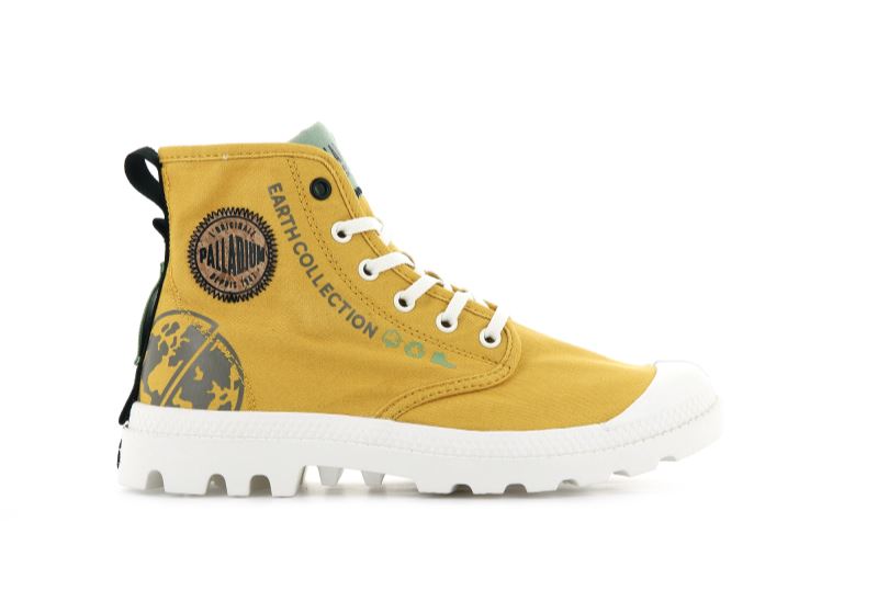 Palladium Pampa Organic Metro Čizme Ženske Boje Senfa | 4l5WggfN