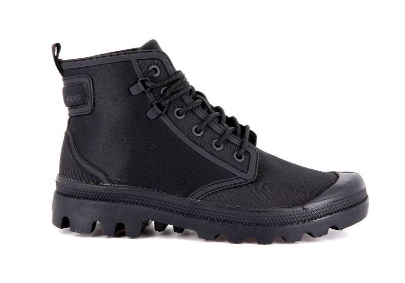 Palladium Pampa Rains Čizme Muške Crne Crne | uCqraaUX