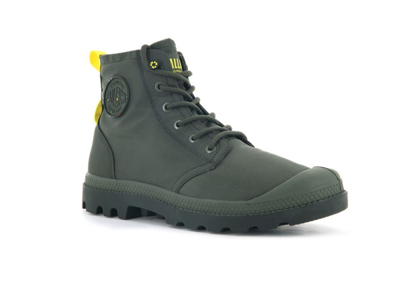 Palladium Pampa Recycle Waterproof+ 2 Vodootporne Čizme Muške Tamno Maslinasto Zelene | UgffnI4b