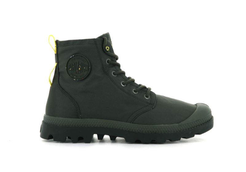 Palladium Pampa Recycle Waterproof+ 2 Vodootporne Čizme Muške Tamno Maslinasto Zelene | UgffnI4b