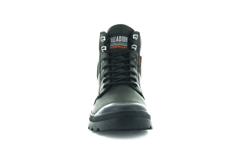 Palladium Pampa Shield Wp+ Lth Čizme Muške Crne Crne | m0BJ0Tzy