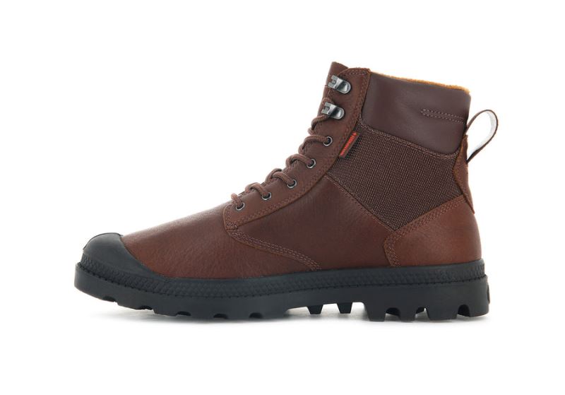 Palladium Pampa Shield Wp+ Lth Čizme Muške Smeđe | oj0nrKo9