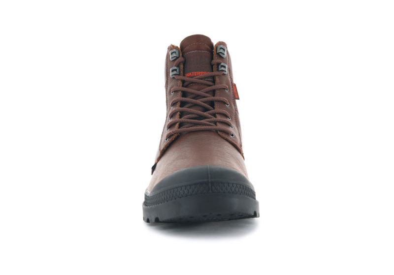 Palladium Pampa Shield Wp+ Lth Čizme Ženske Smeđe | Y0fRm1US