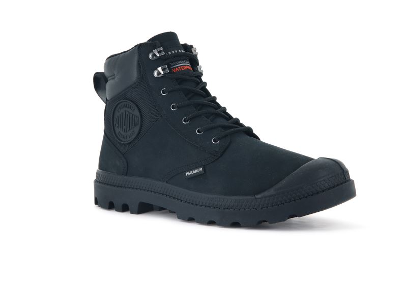 Palladium Pampa Shield Wp+ Lux Čizme Muške Crne Crne | H1e8OvI0