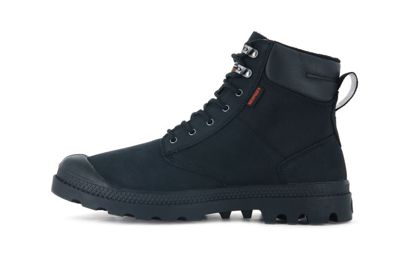 Palladium Pampa Shield Wp+ Lux Čizme Muške Crne Crne | H1e8OvI0