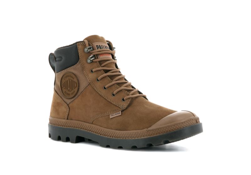 Palladium Pampa Shield Wp+ Lux Čizme Muške Smeđe | YZWl4wdu