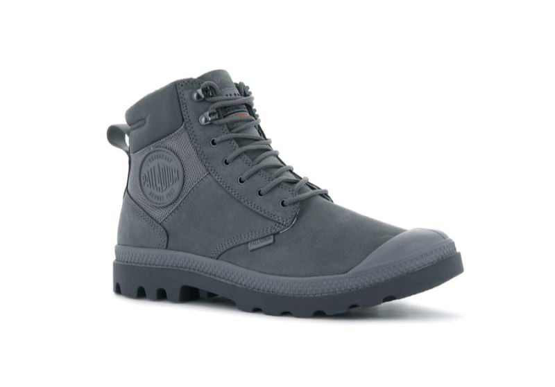 Palladium Pampa Shield Wp+ Lux Čizme Ženske Tamno Sive | FesODJrm