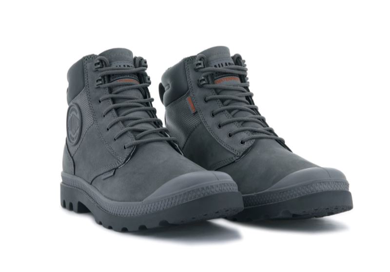 Palladium Pampa Shield Wp+ Lux Čizme Ženske Tamno Sive | FesODJrm