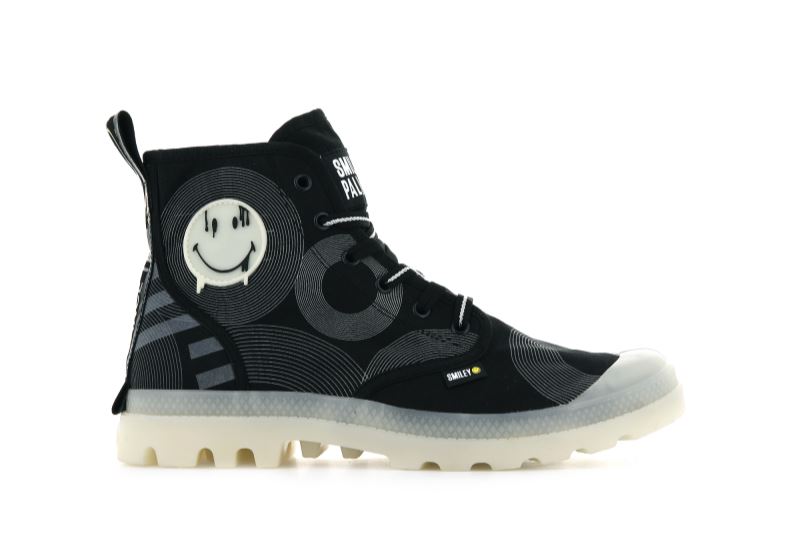 Palladium Pampa Smiley Gitd Čizme Muške Crne | dK7HKfll