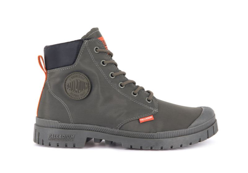 Palladium Pampa Sp20 Cuff Wp+ Čizme Ženske Tamno Maslinasto Zelene | ugyfgb3Q