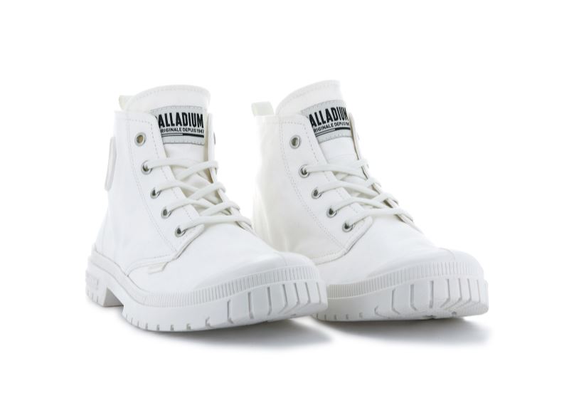 Palladium Pampa Sp20 Hi Canvas Čizme Muške Bijele | O8WQwPv3