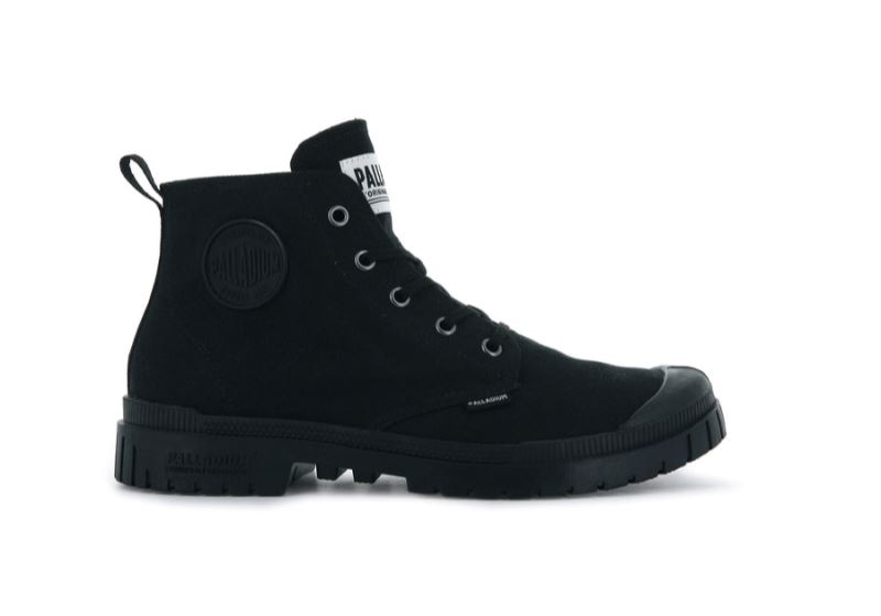 Palladium Pampa Sp20 Hi Canvas Čizme Ženske Crne Crne | qe73hU4E