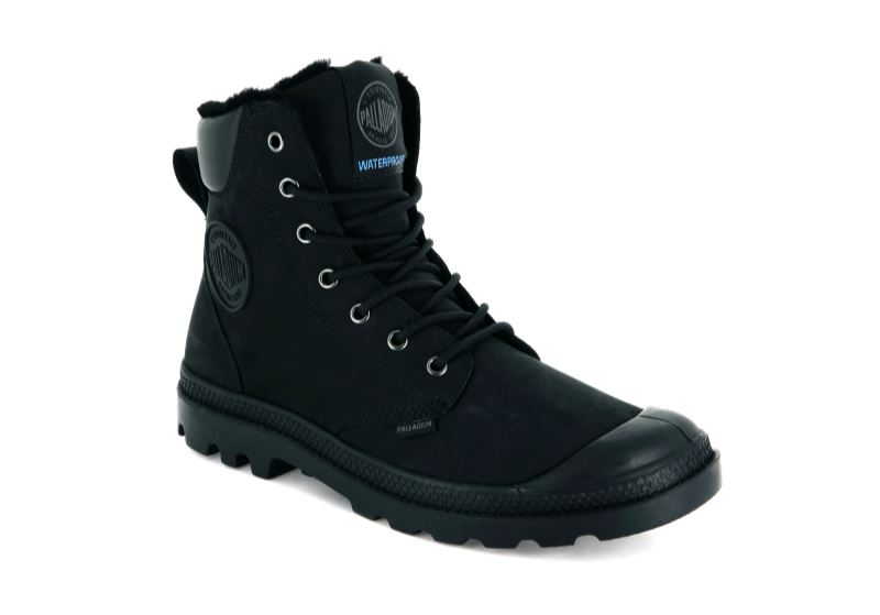 Palladium Pampa Sport Cuff Wps Zimske Čizme Ženske Crne Crne | PQN3vbSf