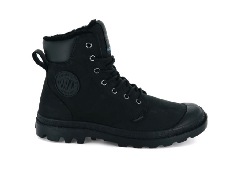 Palladium Pampa Sport Cuff Wps Zimske Čizme Ženske Crne Crne | PQN3vbSf