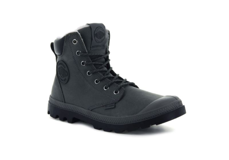 Palladium Pampa Sport Cuff Wps Zimske Čizme Muške Tamno Sive | TQGPRkHV