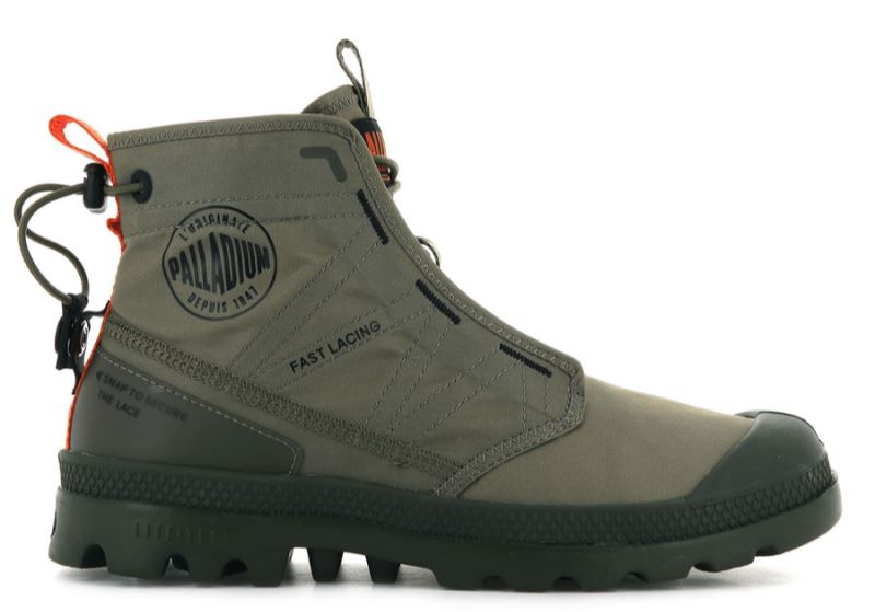 Palladium Pampa Travel Lite Planinarske Cipele Muške Zelene | eCbPoYDe