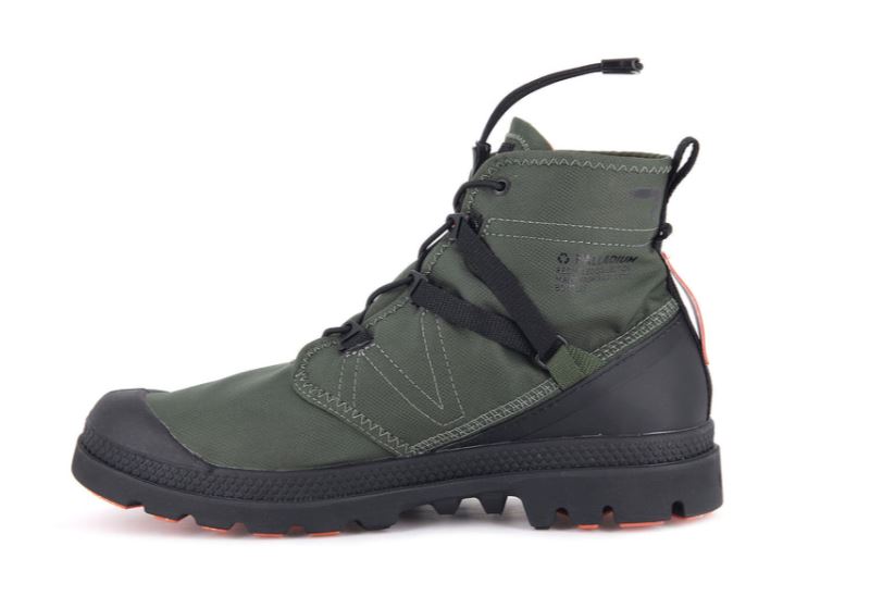 Palladium Pampa Travel Lite+ Waterproof Vodootporne Čizme Muške Tamno Maslinasto Zelene | 6b6trMTc