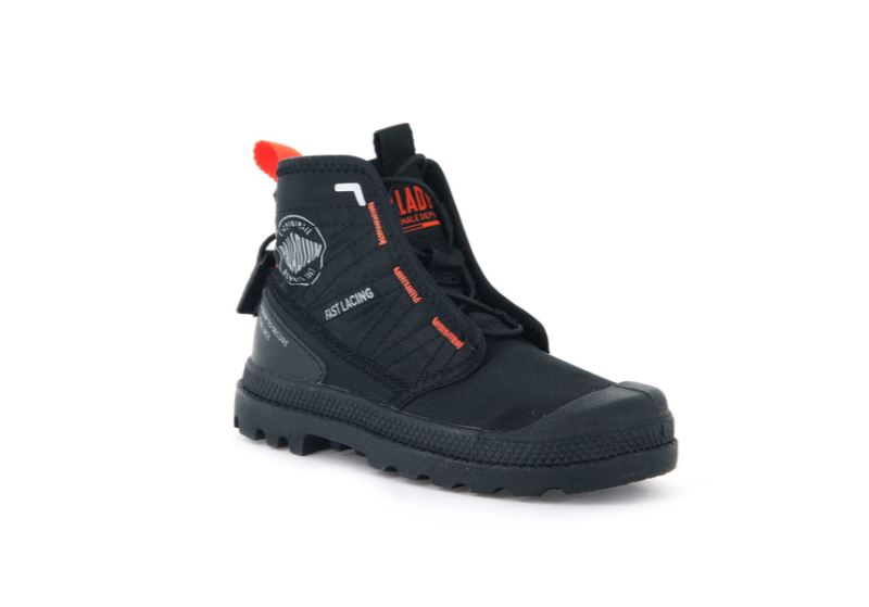 Palladium Pampa Travel Čizme Dječje Crne Crne | X87CMR9Y