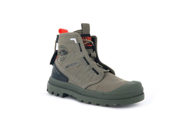 Palladium Pampa Travel Čizme Dječje Zelene | 0JYxFfvQ