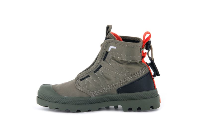 Palladium Pampa Travel Čizme Dječje Zelene | 0JYxFfvQ