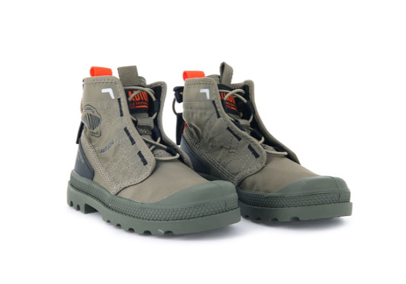 Palladium Pampa Travel Čizme Dječje Zelene | 0JYxFfvQ