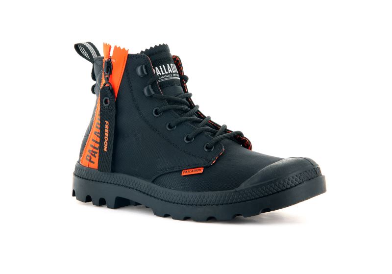 Palladium Pampa Unlocked Čizme Muške Crne Crne | 0XPgkr19