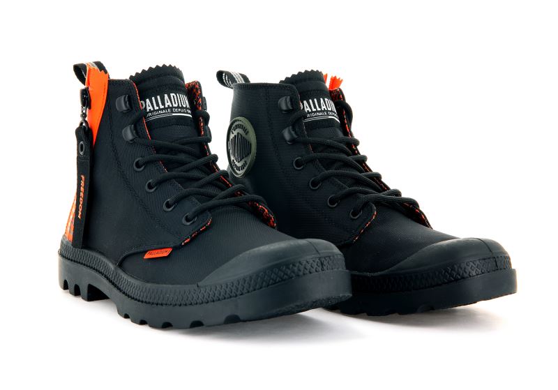 Palladium Pampa Unlocked Čizme Muške Crne Crne | 0XPgkr19