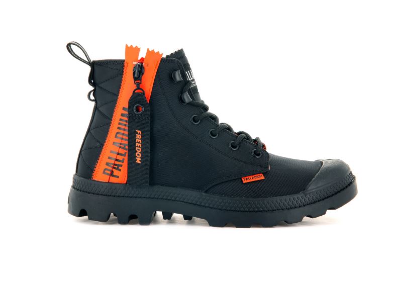 Palladium Pampa Unlocked Čizme Muške Crne Crne | 0XPgkr19