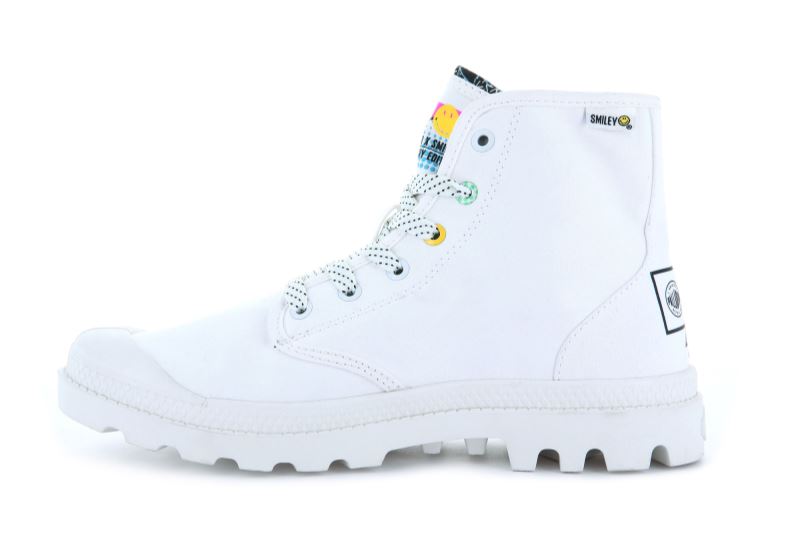 Palladium Pampa X Smiley 1990 Čizme Muške Bijele | PWTcLn07