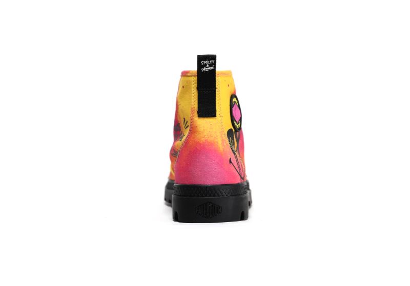 Palladium Pampa X Smiley 50 Čizme Muške Žute Roze Narančaste | nCcXHi2c