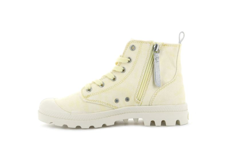 Palladium Pampa Zip Desertwash Čizme Ženske Žute | tGRE8WKD