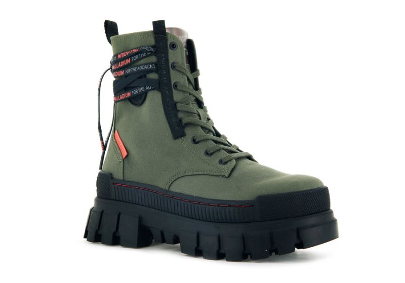 Palladium Revolt Boot Tx Čizme S Ortopedskom Petom Ženske Tamno Maslinasto Zelene | rJ1qijFe