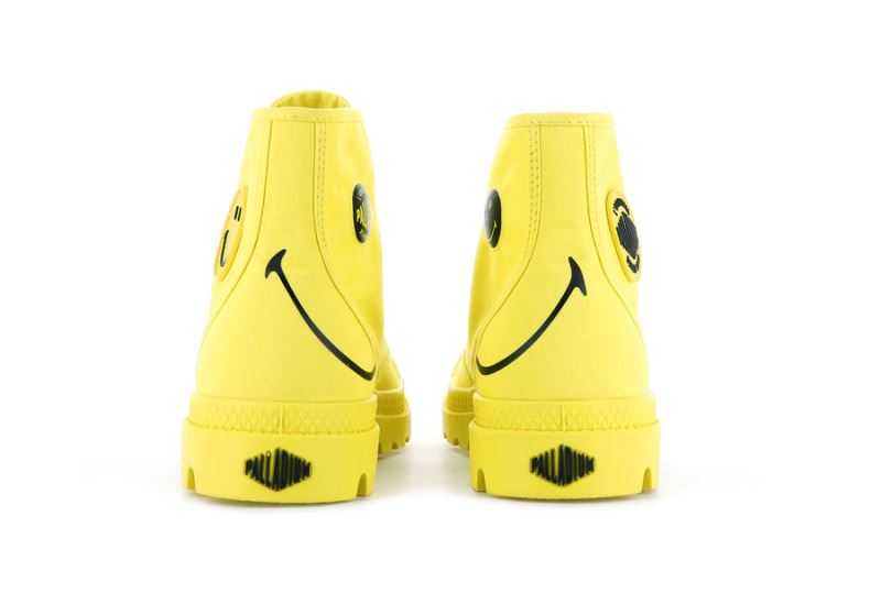 Palladium Smiley ® Pampa Hi Be Kind Planinarske Cipele Muške Žute | 6kNZWuag