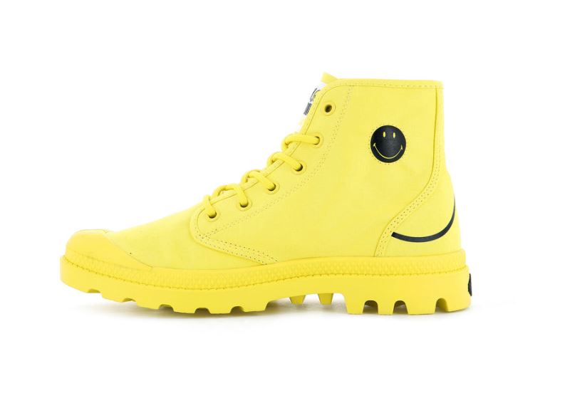 Palladium Smiley ® Pampa Hi Be Kind Planinarske Cipele Muške Žute | 6kNZWuag