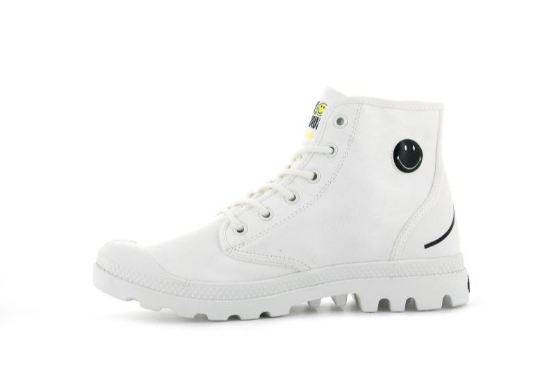 Palladium Smiley ® Pampa Hi Be Kind Planinarske Cipele Ženske Bijele | 86gdBOuJ