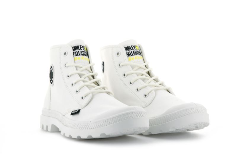 Palladium Smiley ® Pampa Hi Be Kind Planinarske Cipele Muške Bijele | Z3ZpgpRx