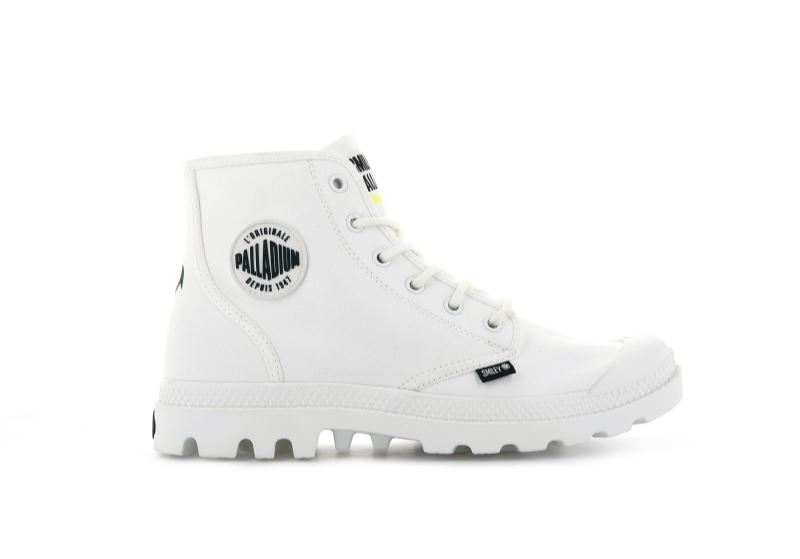 Palladium Smiley ® Pampa Hi Be Kind Planinarske Cipele Muške Bijele | Z3ZpgpRx