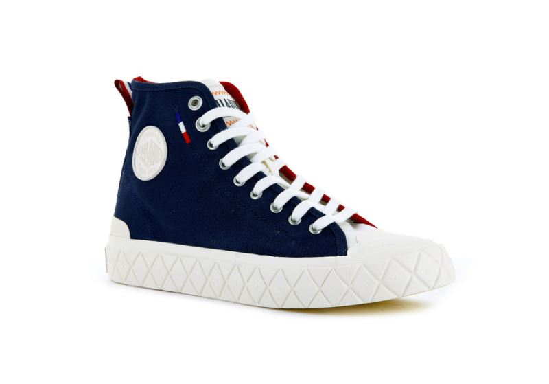 Palladium Srednje Palla Ace Canvas Mid Patike Ženske Indigo | 5gr5jfhD