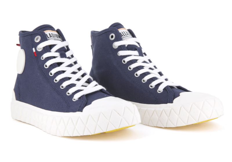 Palladium Srednje Palla Ace Canvas Mid Patike Ženske Indigo | rYwPpEum