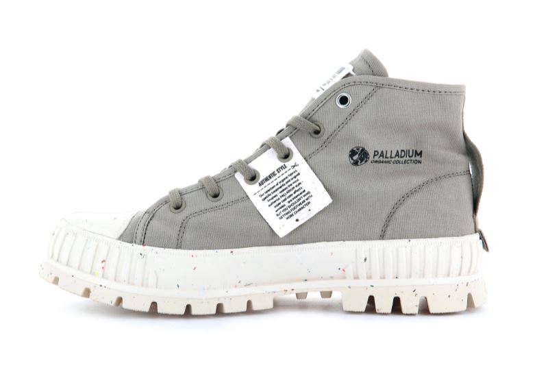 Palladium Srednje Pallashock Mid Organic Patike Muške Svijetlo Smeđe | MrQR6bXG