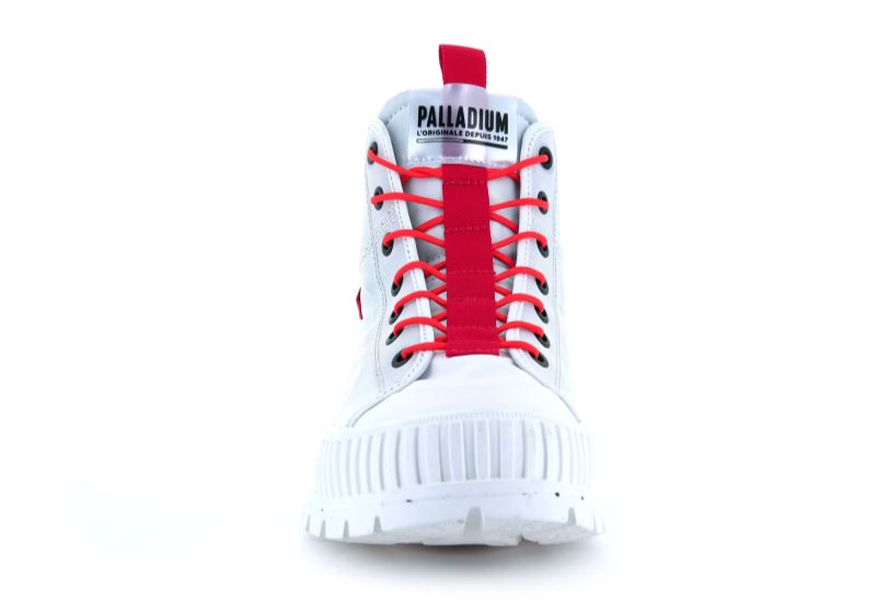 Palladium Srednje Pallashock Mid Ticket To Earth Patike Muške Bijele | 24VOv6n4