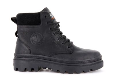 Palladium Pallatrooper Sc Wp+ Leather Boots Muške Crne | aYR3gp12