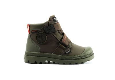 Palladium Pampa Hi Cuffstr Wp+ Čizme Dječje Tamno Maslinasto Zelene | 6Ju6yHzw