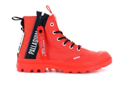 Palladium Pampa Hi Ticket To Earth Čizme Ženske Crvene | QzzCrbxP