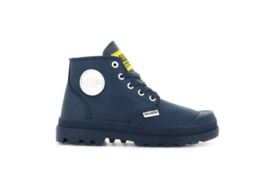 Palladium Pampa Mid Lth Zip Čizme Dječje Indigo | BUEB58Wx