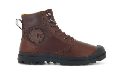 Palladium Pampa Shield Wp+ Lth Čizme Muške Smeđe | oj0nrKo9