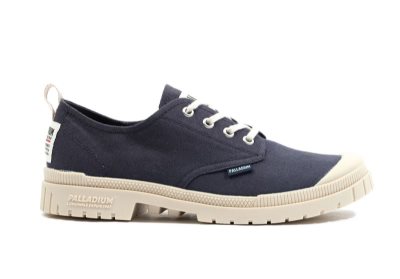 Palladium Pampa Sp20 Low Canvas Oxfordice Ženske Indigo | Xp44j3oI