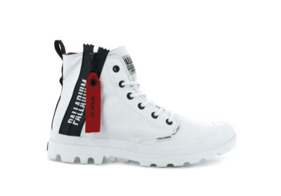 Palladium Pampa Unzipped Čizme Ženske Bijele | 9gJJxXgf